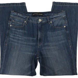 Express Womens  High Rise Straight Crop Jeans Sz 4